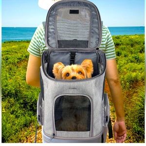 Ytonet Dog/Pet Backpack Carrier with Mesh for Small Dogs & Cats. New